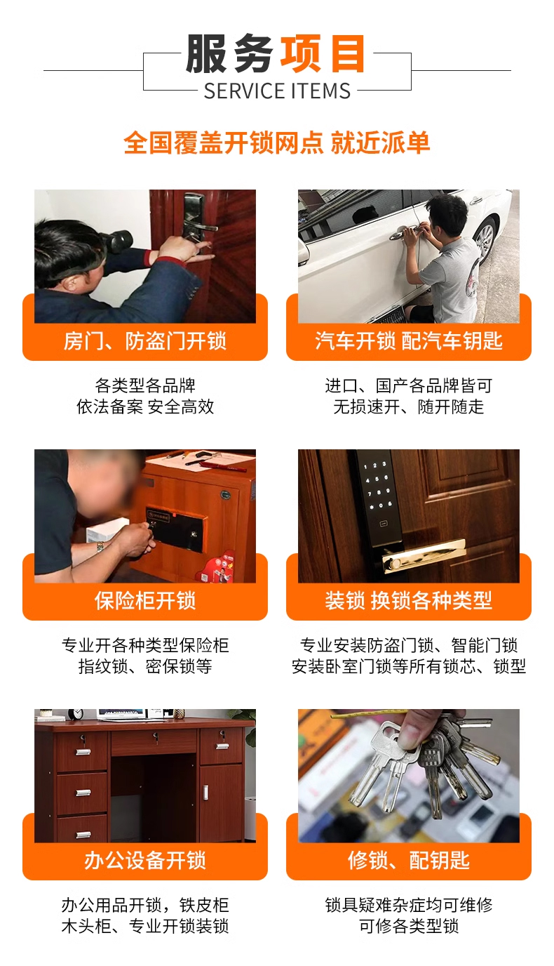 开锁换锁修锁服务项目 开锁换锁修锁服务项目
